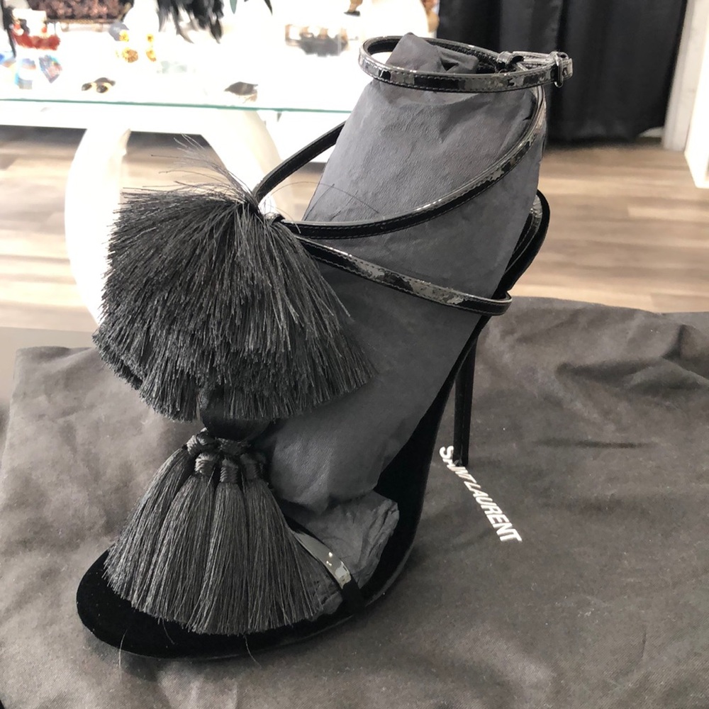 Saint Laurent open toe heels